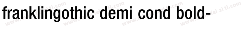 franklingothic demi cond bold字体转换